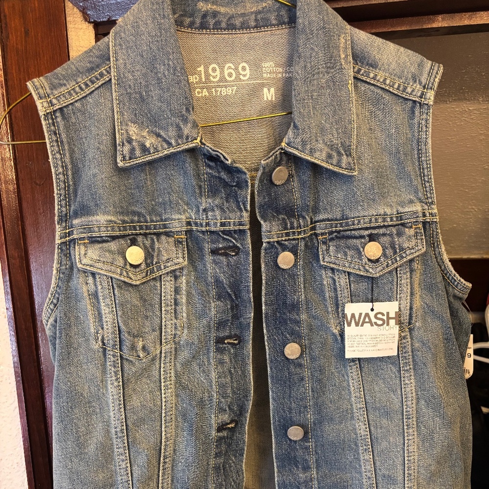 GAP 1969, denim vest, size M
